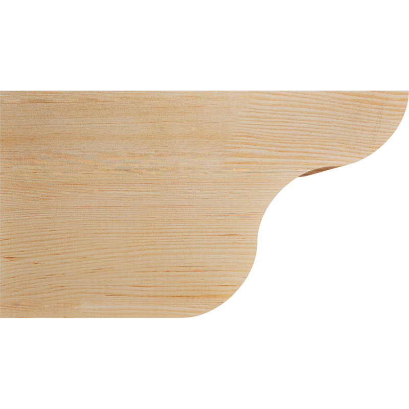 Queue de chevron lisse Carmel, Douglas, 10"H x 5 1/2"W x 18"L