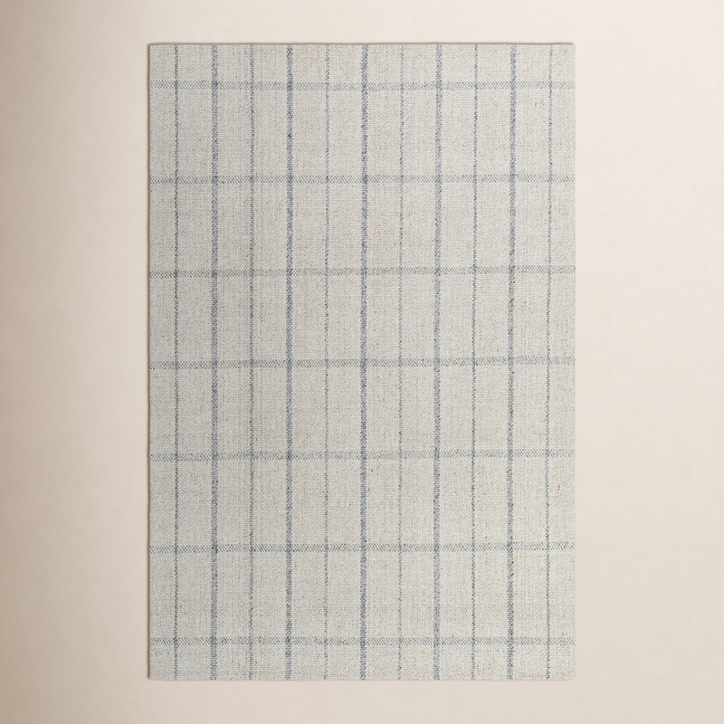 Mathers Wool Checkered Indoor Rug, Rectangle 8' x 10'