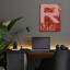 «Red Marble 03» par Typelike, art mural en verre acrylique-1090916288
