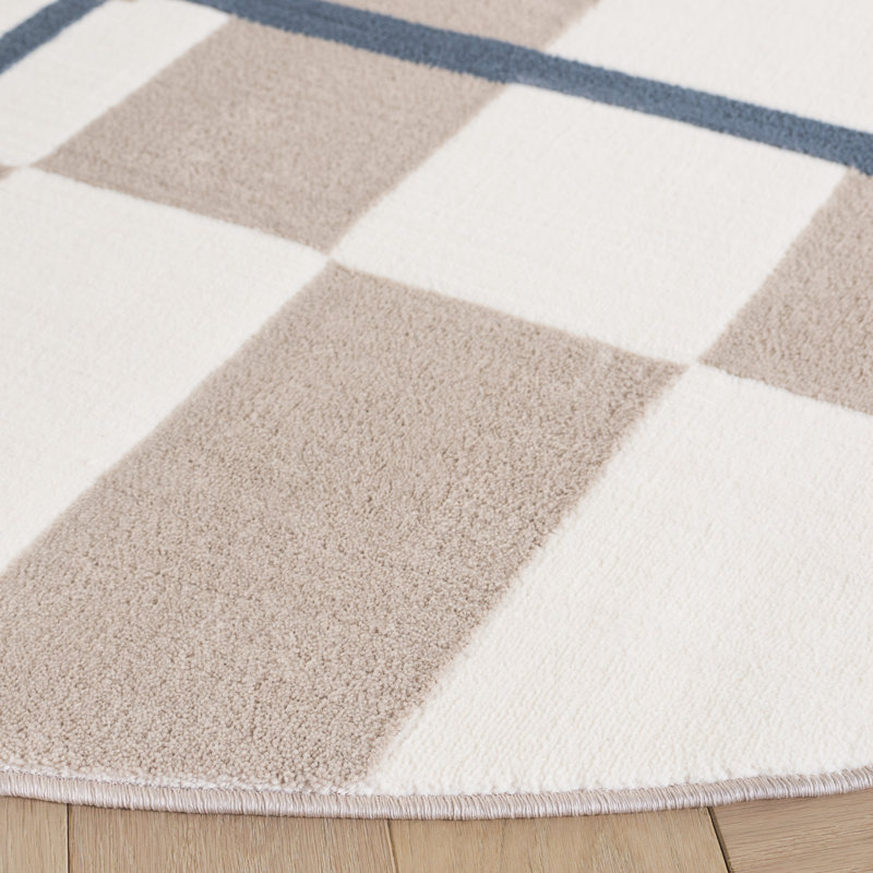 Gautreaux Performance Geometric Rug, Round 6'7"