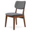 Chaise d'appoint rembourrée en bois massif Avra-954845863