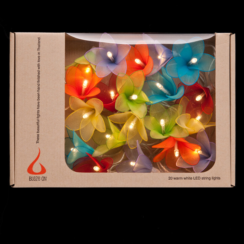 Cal LED Sheer Daisy String Light, 20 Lamps - 5 Metre Long