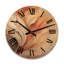 Horloge murale en bois massif Mirdash-132842792