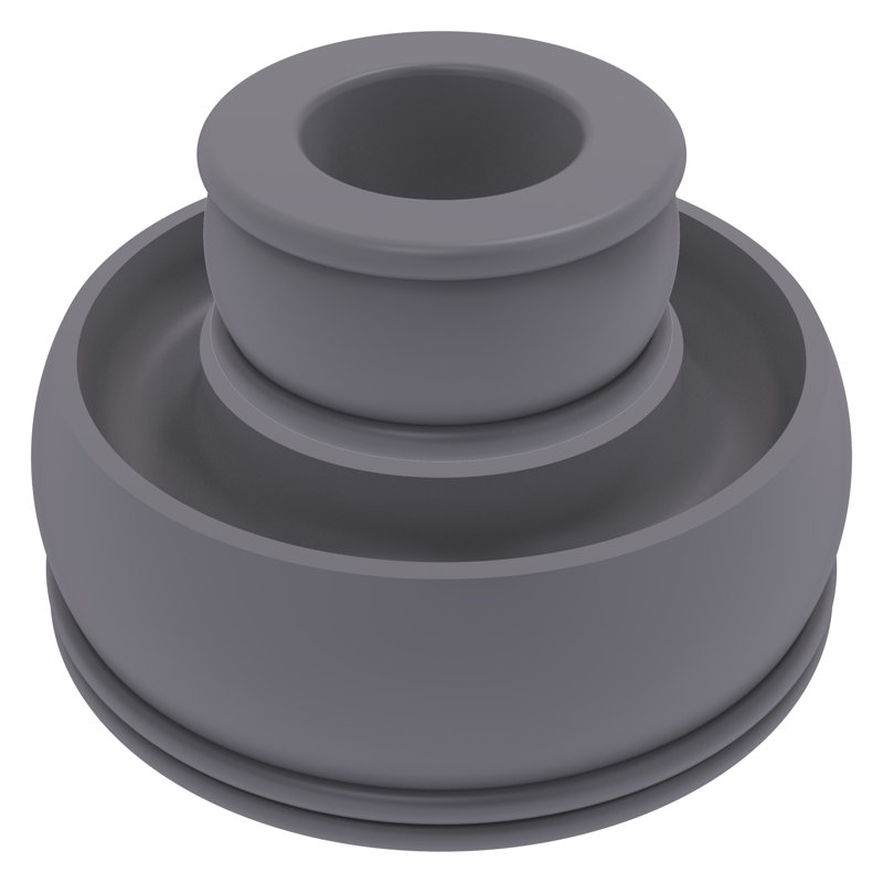 Photophore en laiton 1,75 po, Gris mat