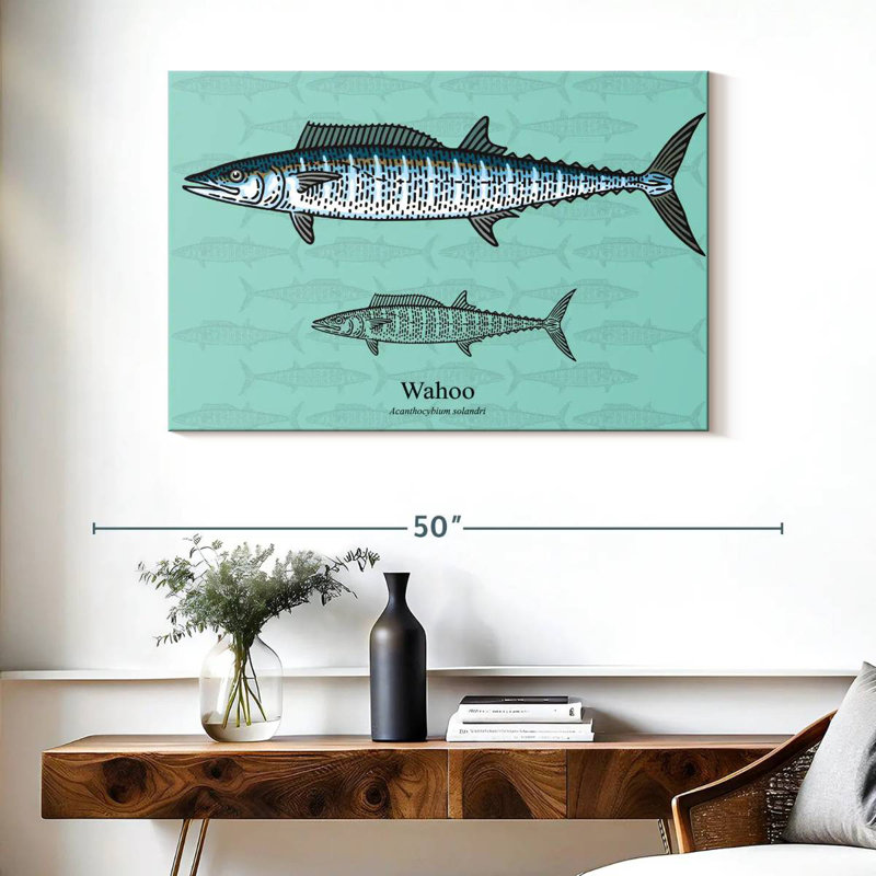 Brampt Wahoo Fish, 26" H x 39" W