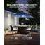 10x10Ft Square Solar LED Cantilever Umbrella , with Weighted Base-24810444