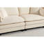 Canapé moderne en chenille 2 places, canapé rembourré durable avec méridienne