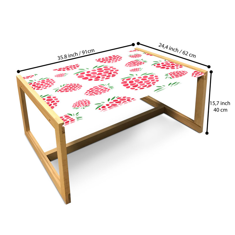 Jalinqua Sled Coffee Table, 90cm H x 62cm W x 40cm D