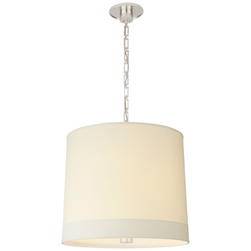 Simple 2 - Light Chandelier, Soft Silver