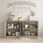 Designer Modern Textured 59'' Three-dimensional Relief Sideboard-1644276815