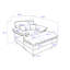 Canapé simple en velours côtelé de 56,3 pouces avec 2 coussins décoratifs et un repose-pieds, canapé confortable et profond pour le salon-1239721594