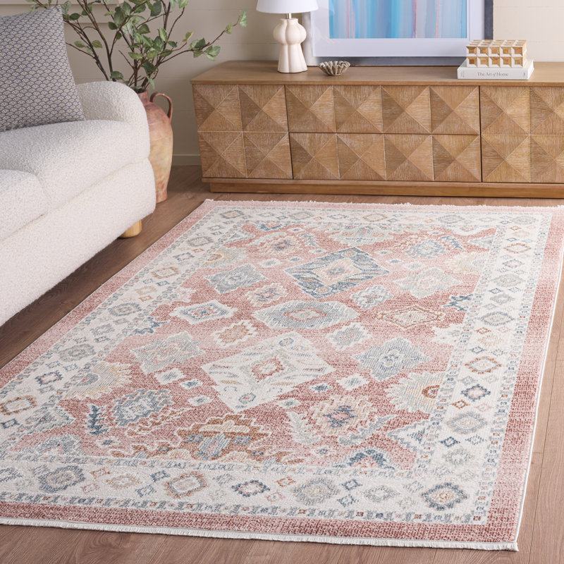 Huguenot Machine Washable Oriental Area Rug , Rectangle 8' x 10'