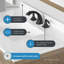 Meuble-lavabo autoportant en chêne flottant avec comptoir en pierre blanche et dosseret 36 po Bailey-844075500-928016422-928016475