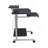 Compact Computer Cart With Storage, Espresso