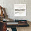  «Neutral Wetlands Crop» par Mike Schick, art mural en verre acrylique, 12 po x 12 po