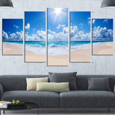 " Beautiful Tropical Beach Panorama " 5 - Pieces