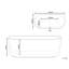 Mahtomedi 1700mm x 800mm Soaking Bathtub
