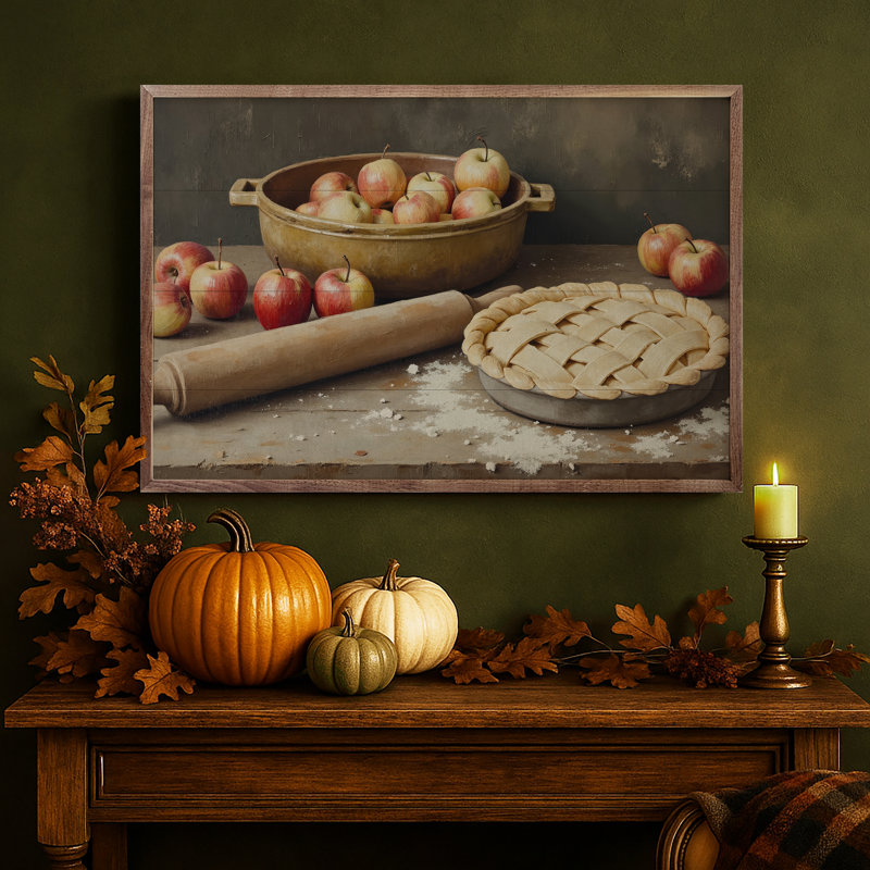Apple Pie Baking, 16" H x 24" W