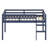 Wooden Loft Bed With Ladder-362022575