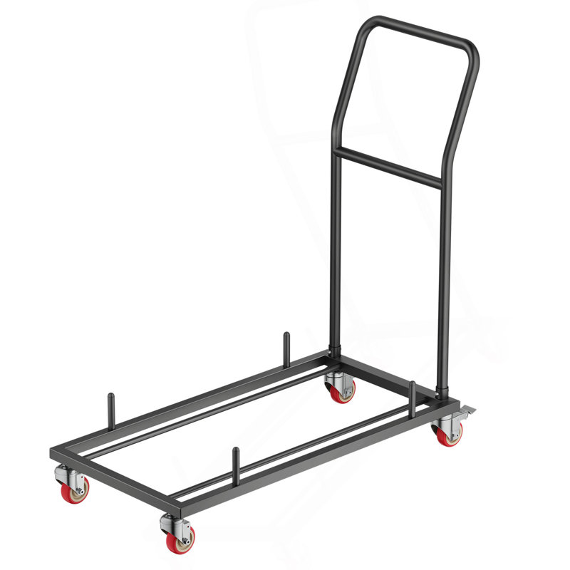 Chariot pliant pour 25 chaises en forme de L horizontal pour 300 chaises