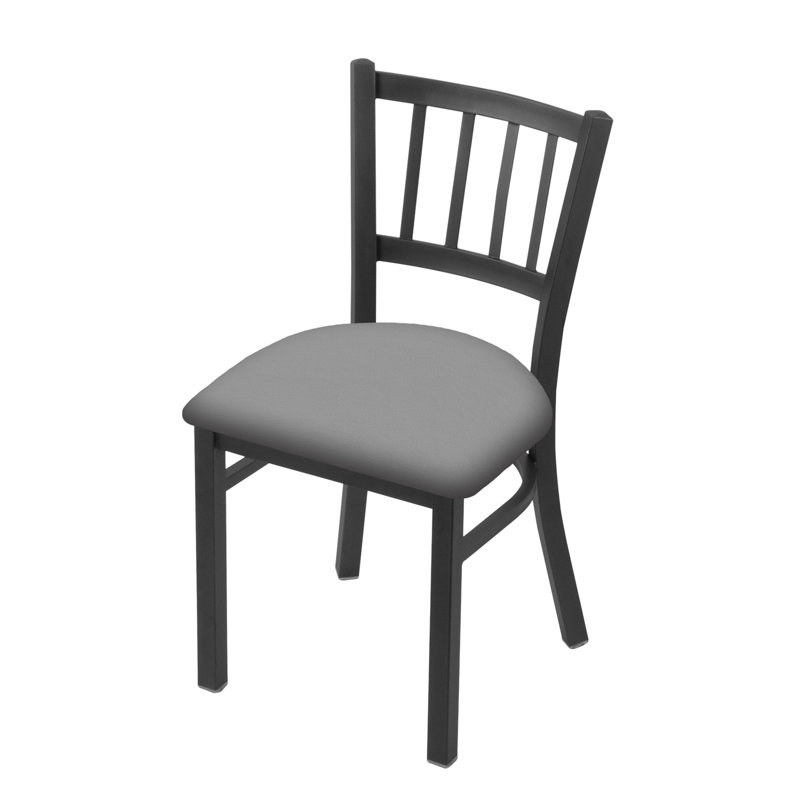 Chaise Contessa 610, Vinyle - fer Canter, Étain
