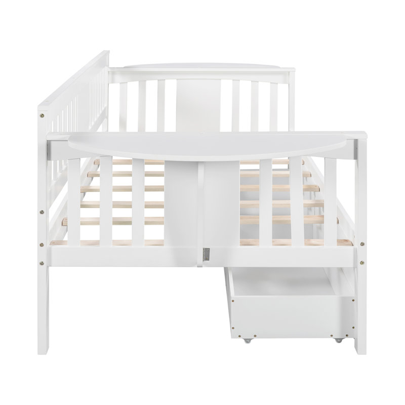 Rashann Daybed with Drawers, Twin, White
