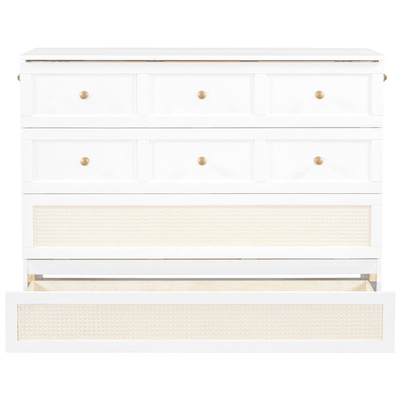 Lit double robuste en blanc avec des options de rangement spacieuses