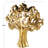 Cole And Grey Ceramic Glossy Tree Decorative Sculpture With Abstract Cutouts-1158589365