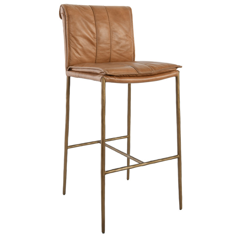 Mayer 26 Counter Stool Antique Brown, Bar Stool (31" Seat Height), Tan