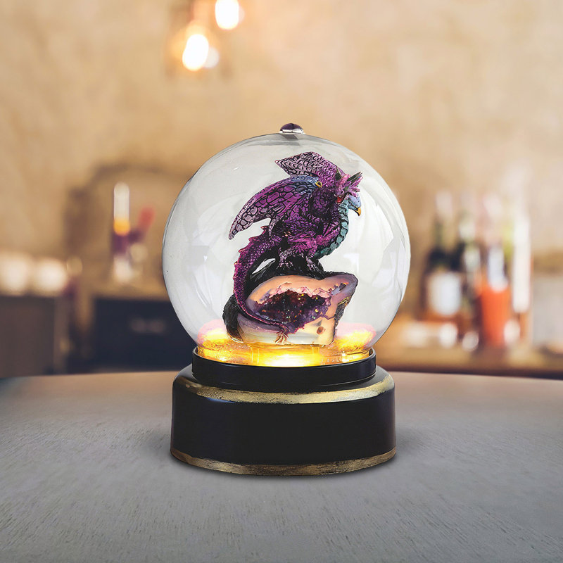7.5"H Dragon in Air Powered Snow Globe