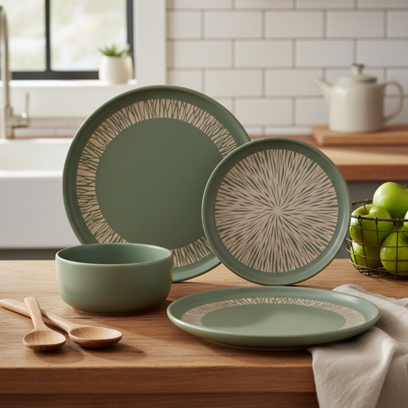 Stoneware Dinnerware - Service for 4