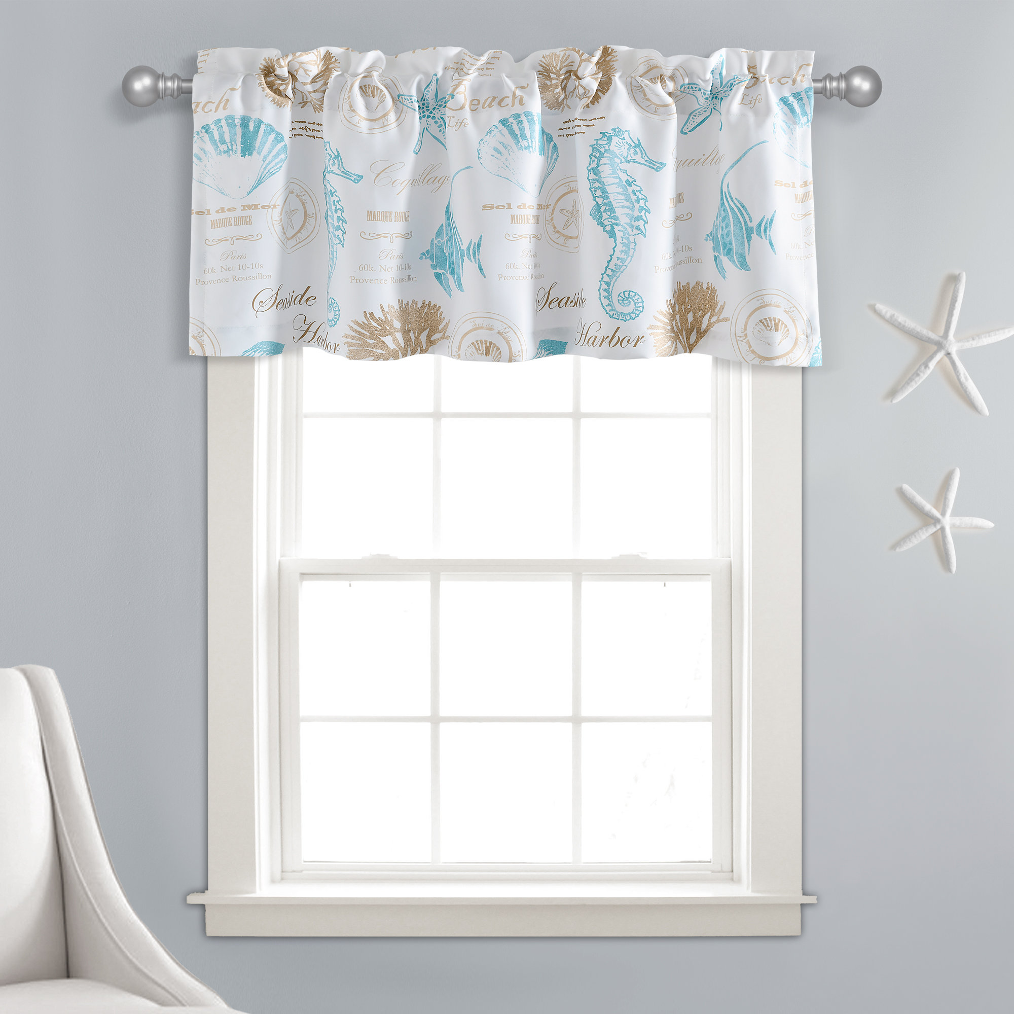 Lush Ruffled 52'' W Window Valance in | Wayfair