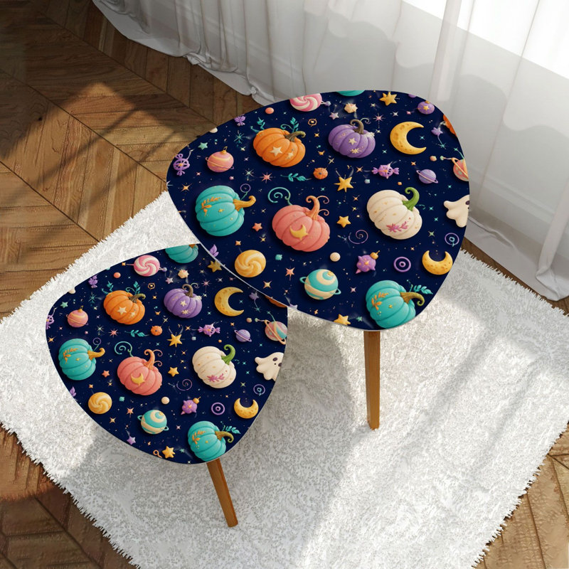 Ensemble de 2 tables basses gigognes Triangle