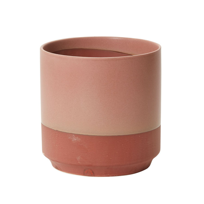 Pot à fleurs en céramique Hardyal Gavin, H 6,5 po x l 6,5 po x P 6,5 po