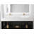 Modern Luxury Wall-mounted Vanity With 60" Solid Surface Top And Oval Glass Vessel Sink-103554950