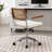 Carli Rattan Leather Office Chair-17401007