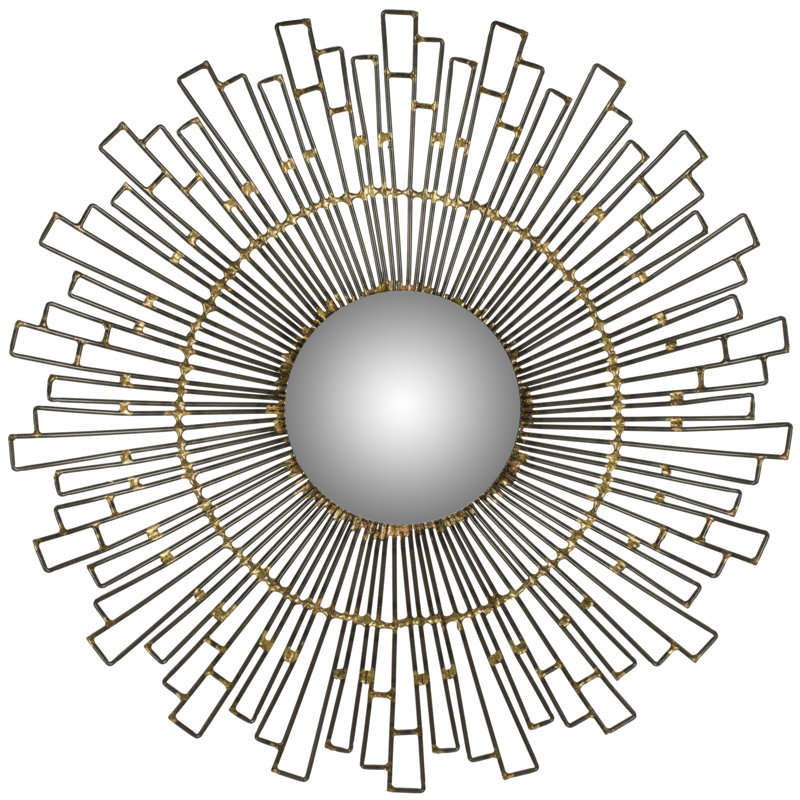 Romulus Iron Flat Wall Mirror