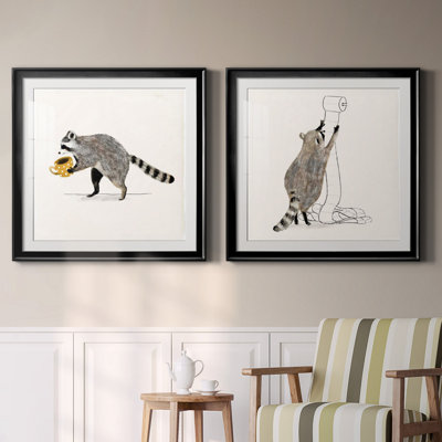 Rascally Raccoon III - ensemble de 2 cadres photo