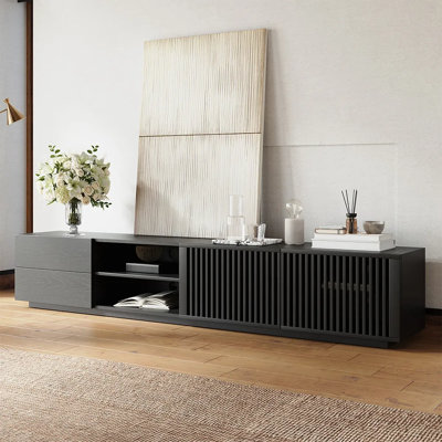 Mid-Century Modern TV Stand, Fully Assembly