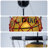 12.6" Basketball Pendant Light, Sports-Themed Glass Hanging Ceiling Light for Kids Bedroom, Game Room & Playroom