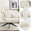 Chaise d'appoint moderne avec coussin moelleux et confortable avec coussin -231320036