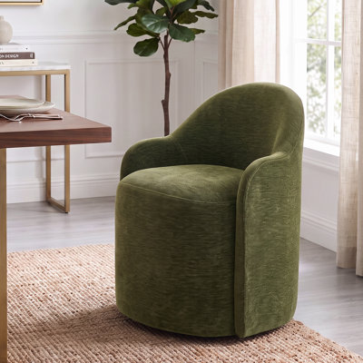 Upholstered Dining Chairs with Hidden Casters