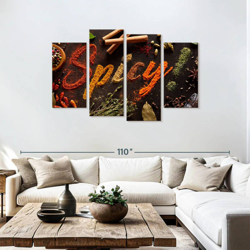 Yarlin Spicy Typography, 48" H x 75" W