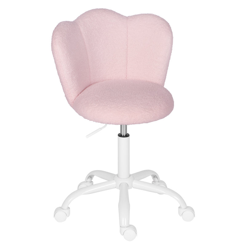 Metro Lane Office Chair, Pink Boucle