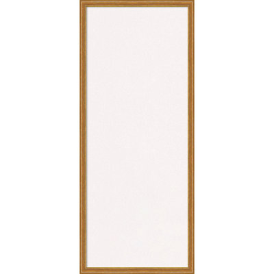 Tableau d'affichage en liège blanc Cordelia, cadre fin doré