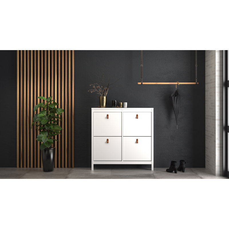 Cotham 16 Pair Shoe Storage Cabinet, White