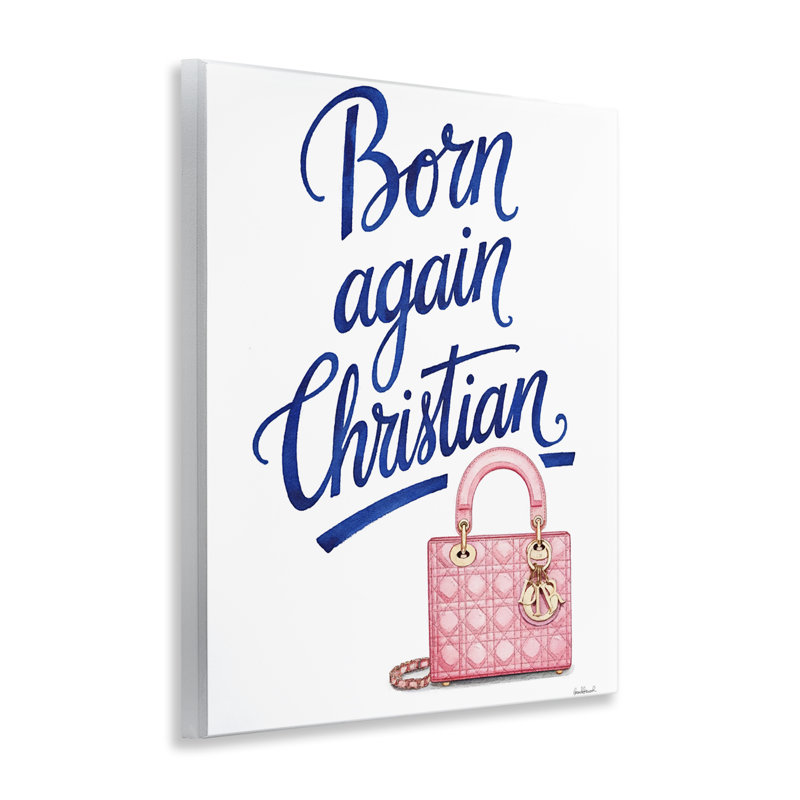 Plaque murale Glam Born Again Christian, design par Amanda Greenwood