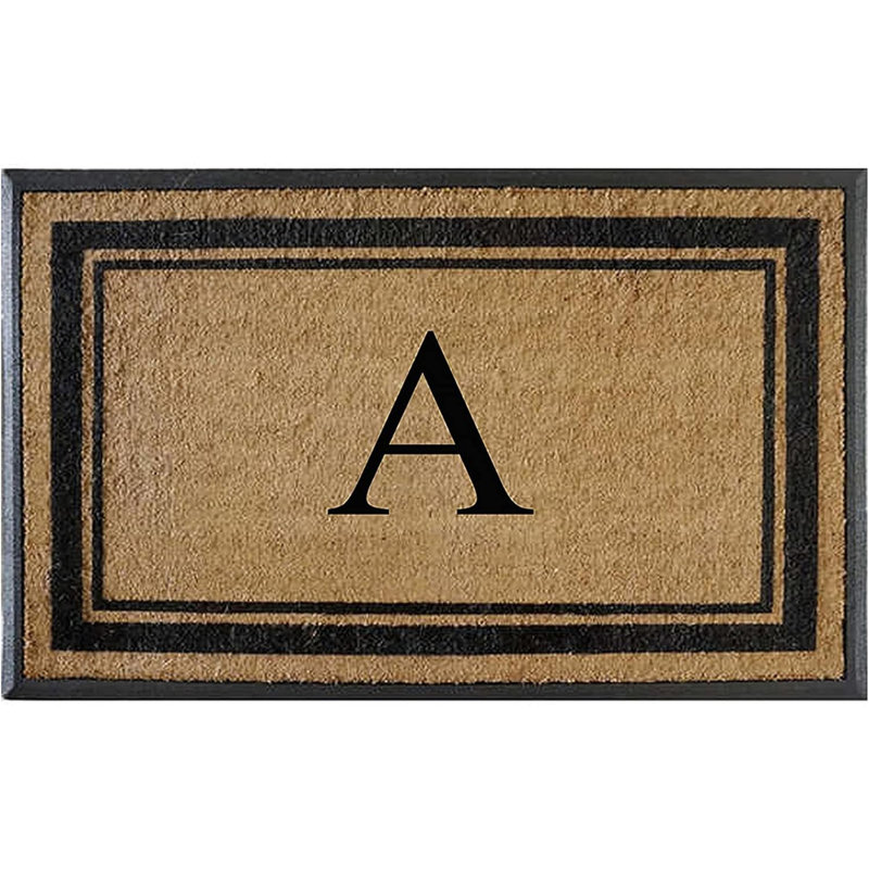 Butters 30" W x 48" L Monogrammed Coir Door Mat, A