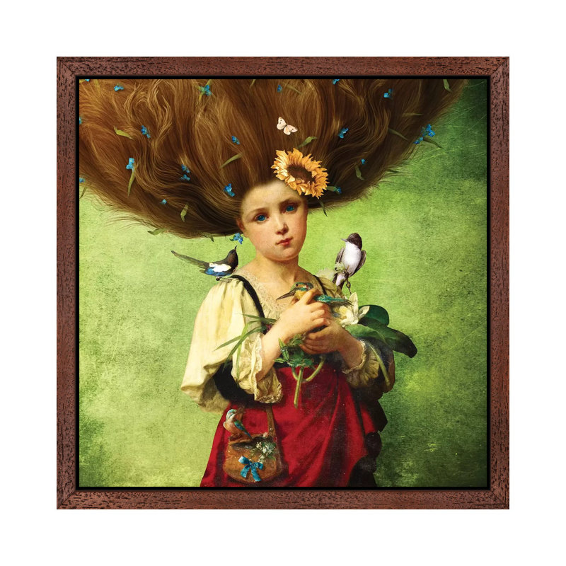 Diogo Verissimo - Print on Canvas, 45.72 cm H x 45.72 cm W, Brown Framed