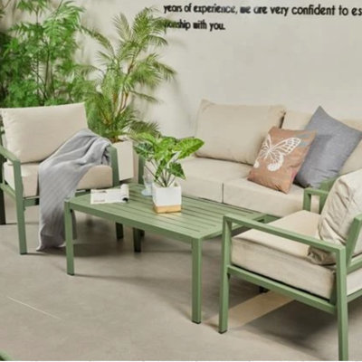 4 - Person Patio Dining Set Rectangular Table